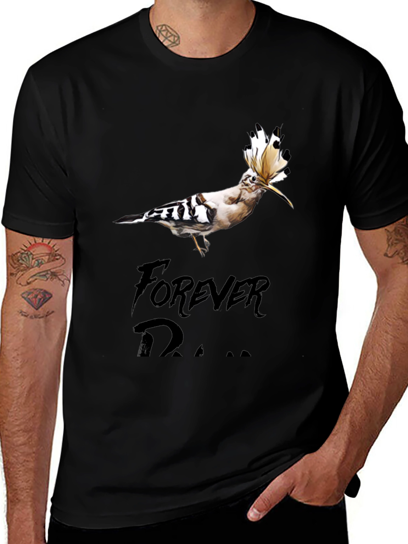 Unique Bird Graphic Tee - Forever Dreamer