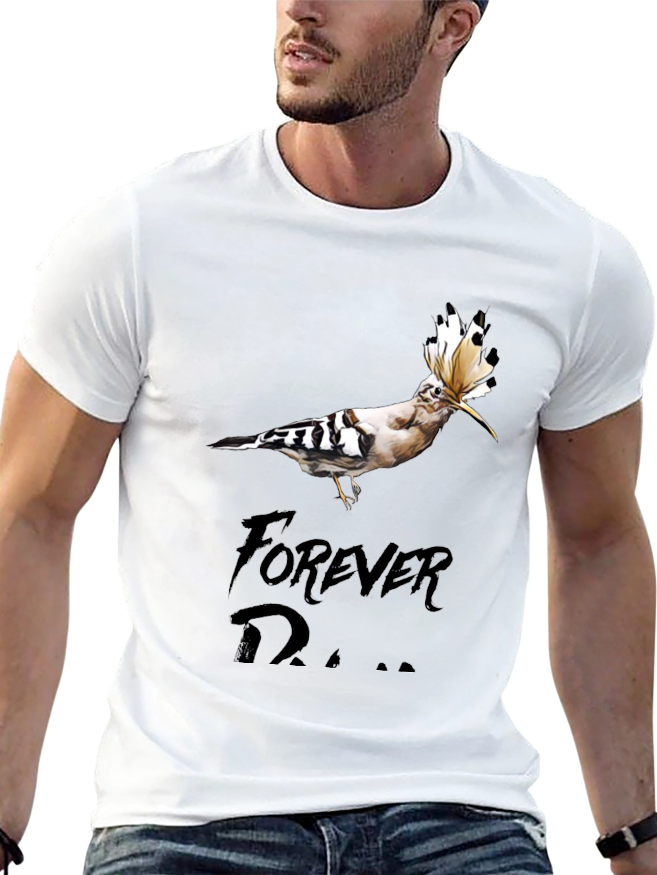 Unique Bird Graphic Tee - Forever Dreamer