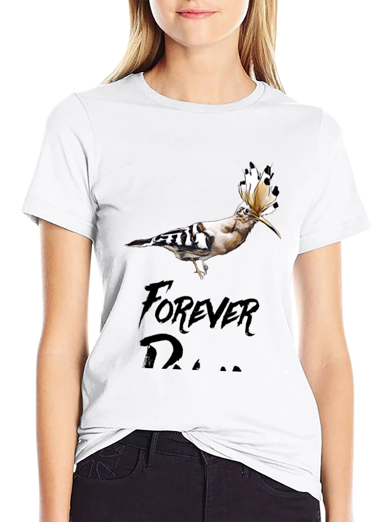 Unique Bird Graphic Tee - Forever Dreamer