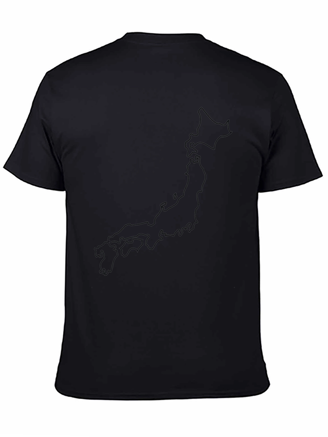 Mens Classic Black Crew Neck T-Shirt