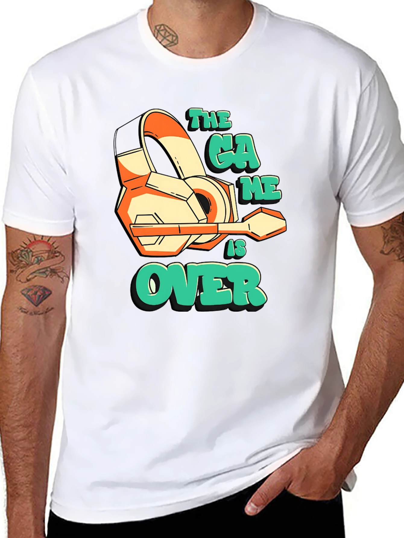 The Game is Over Black Graphic Tee