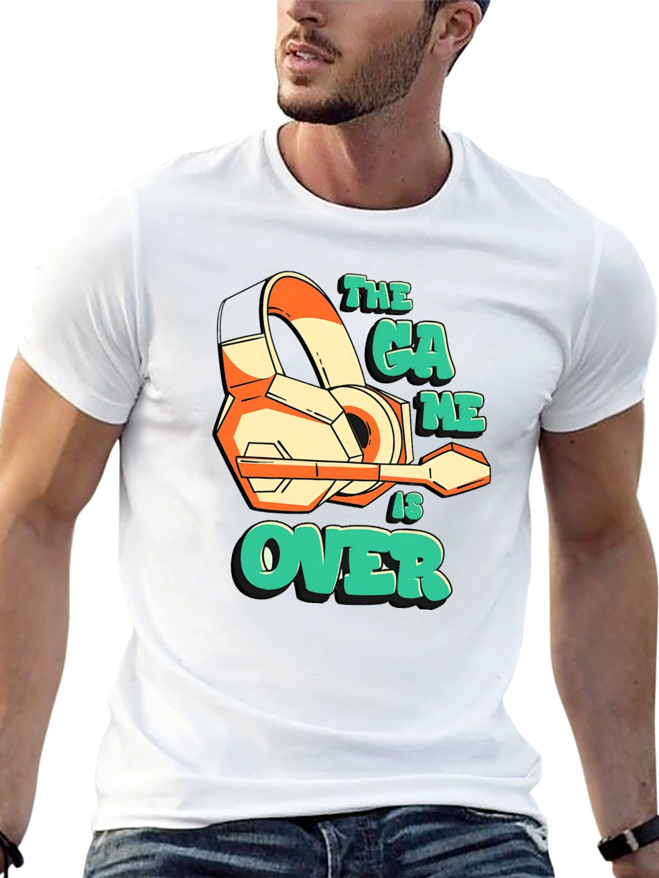 The Game is Over Black Graphic Tee