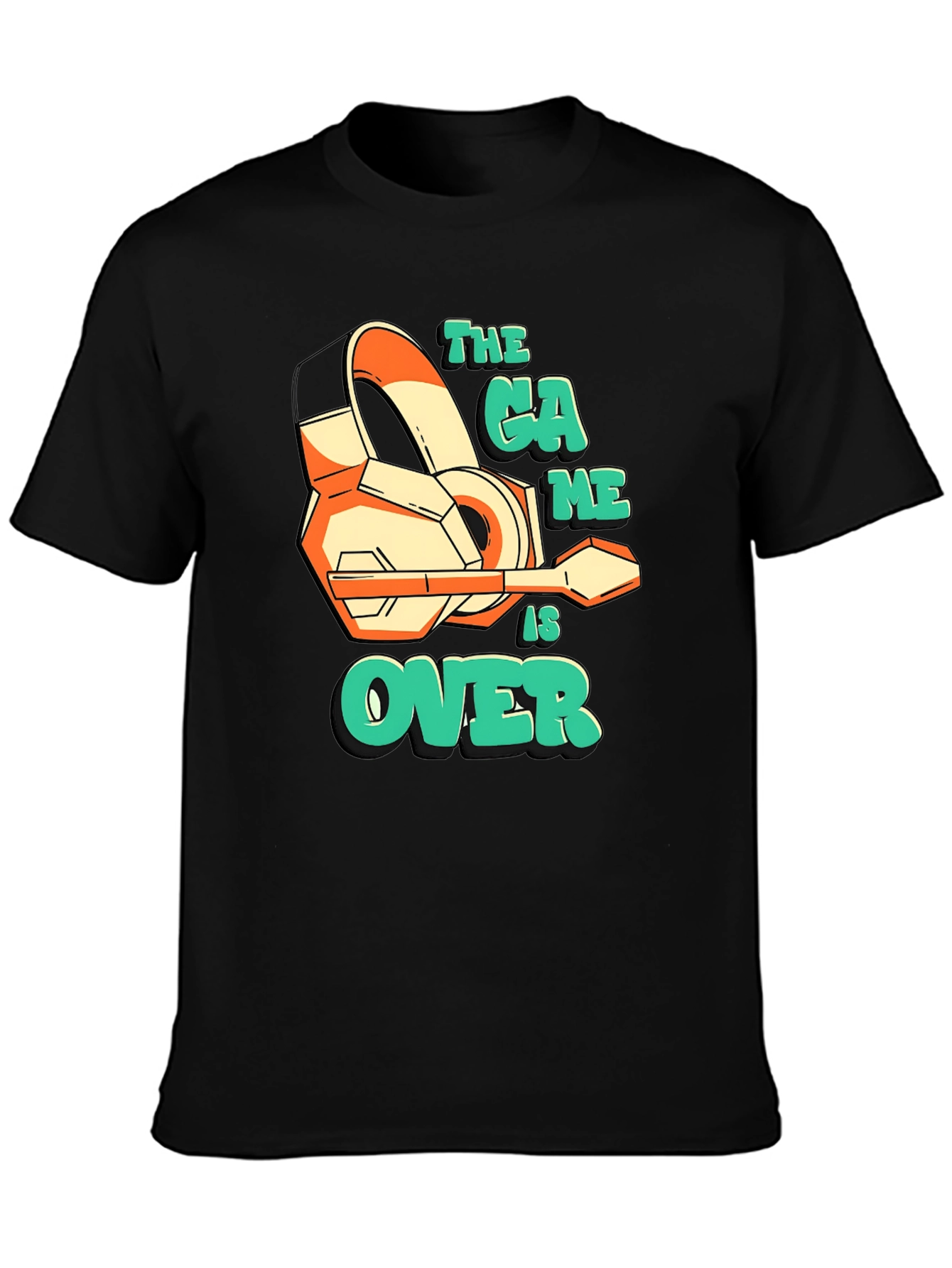 The Game is Over Black Graphic Tee
