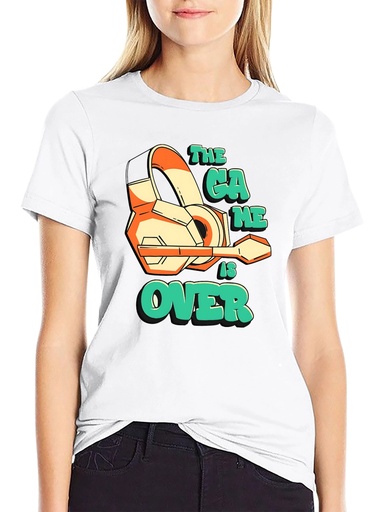 The Game is Over Black Graphic Tee
