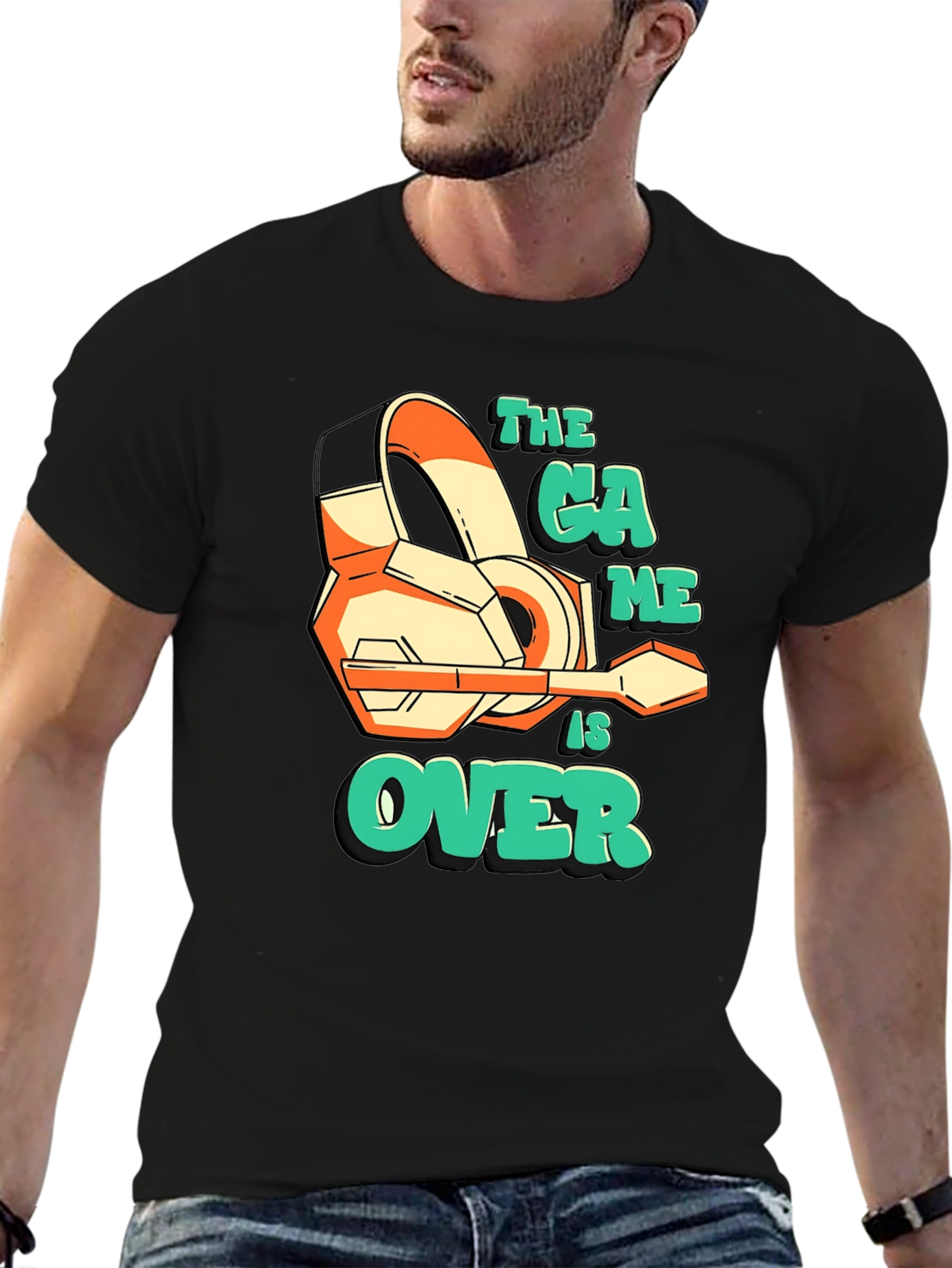 The Game is Over Black Graphic Tee