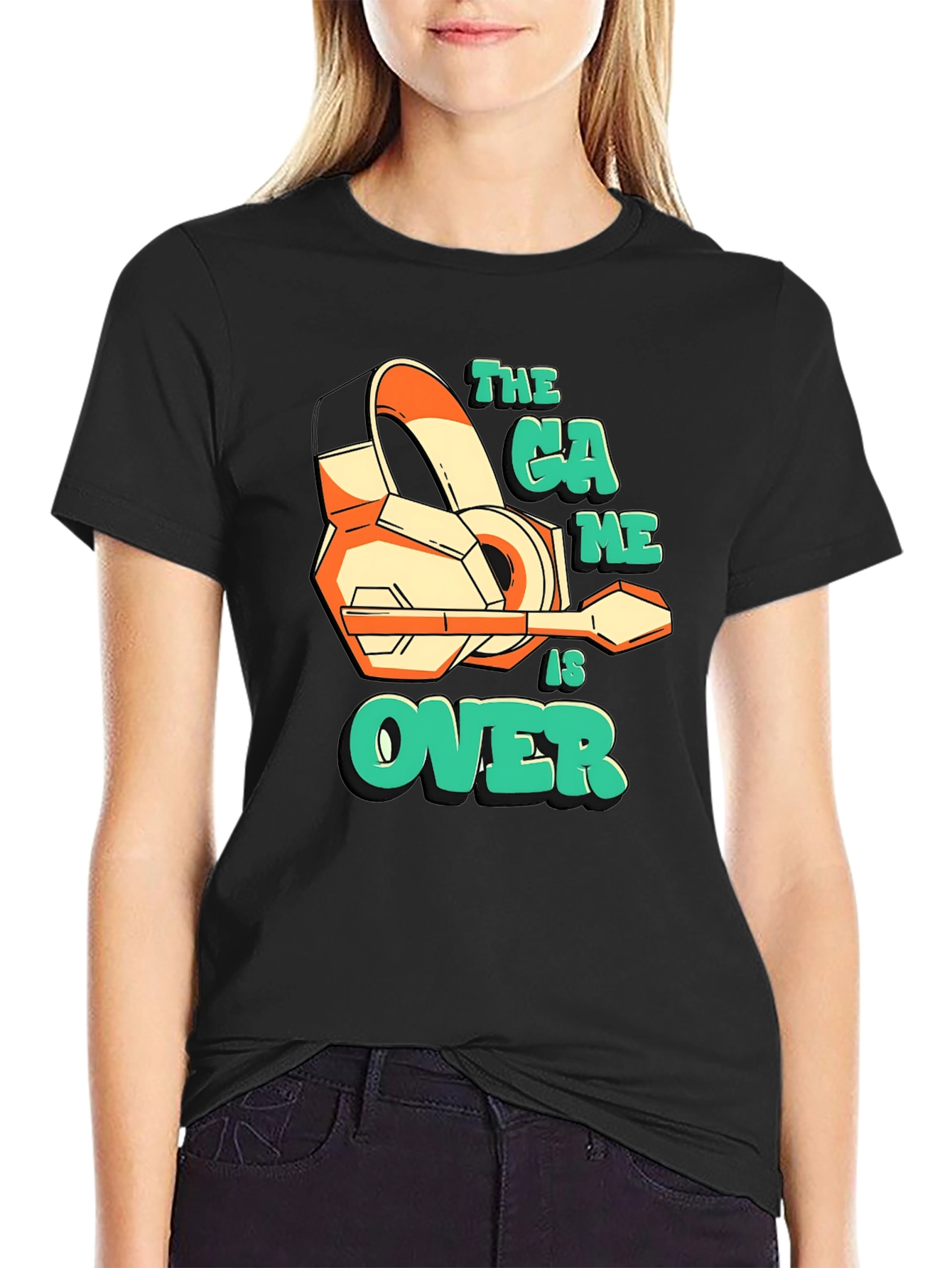 The Game is Over Black Graphic Tee