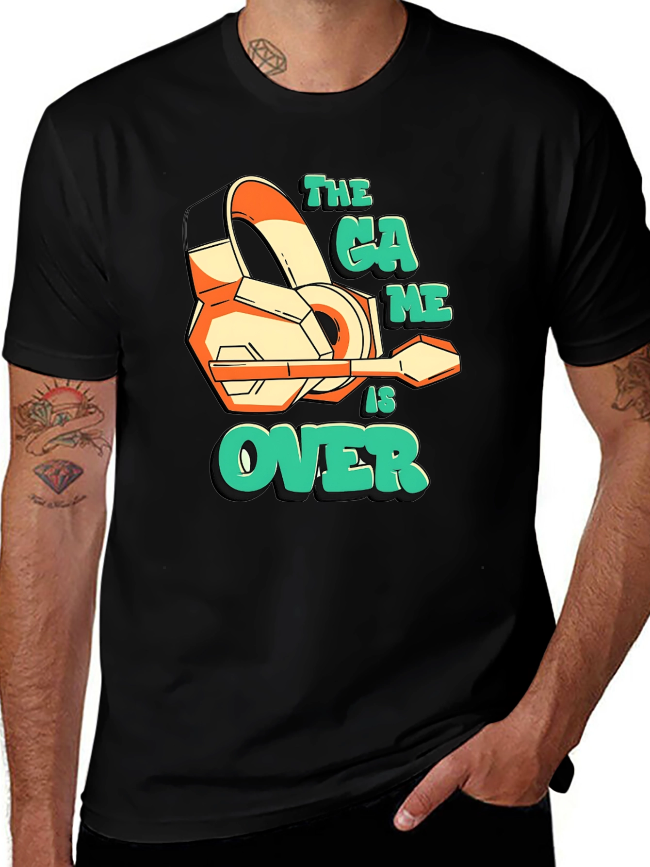 The Game is Over Black Graphic Tee