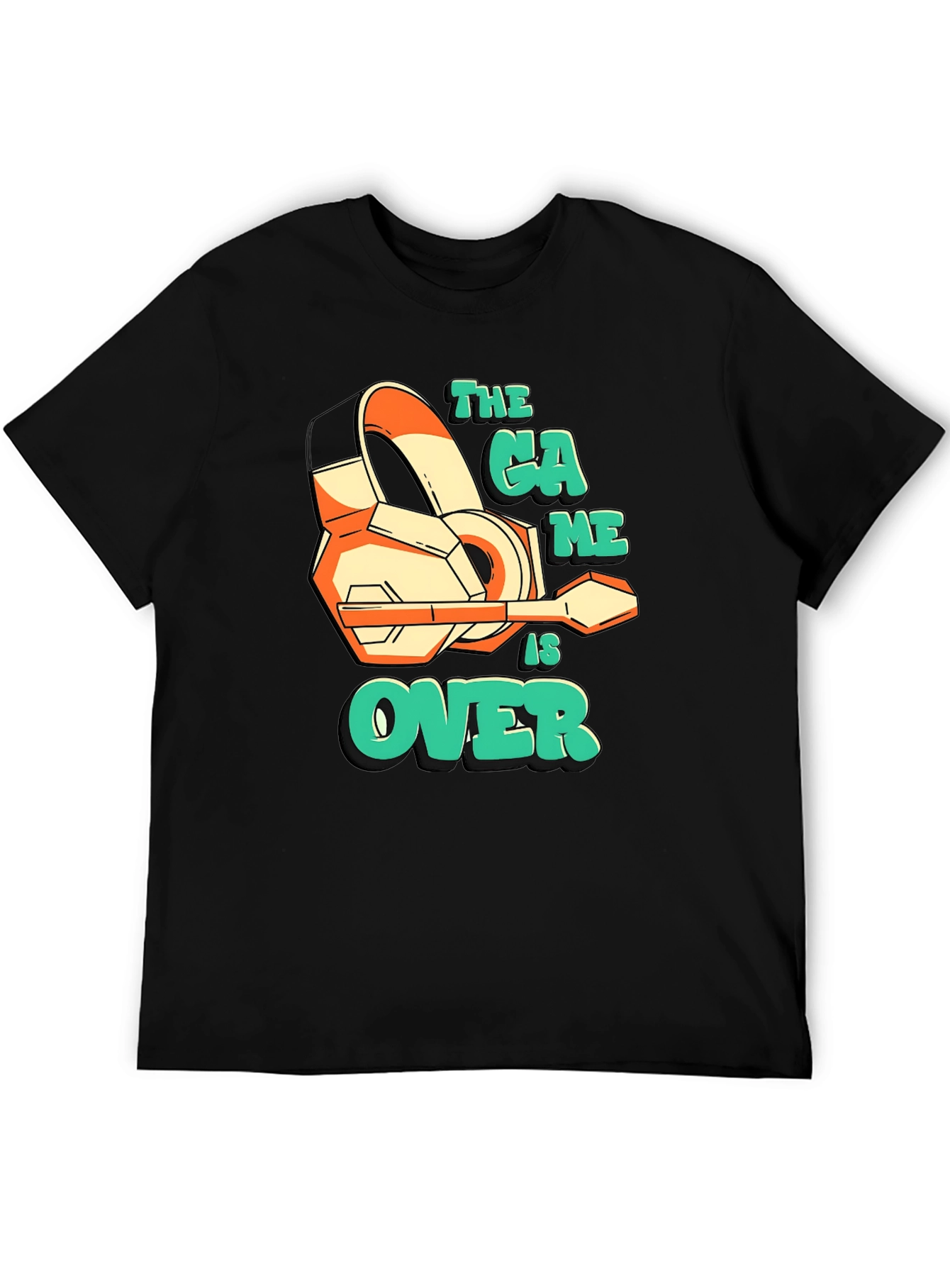 The Game is Over Black Graphic Tee