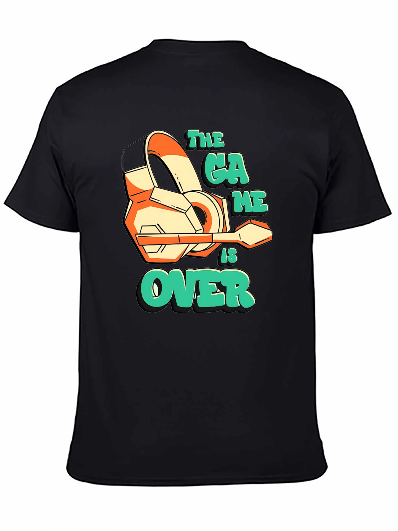 The Game is Over Black Graphic Tee