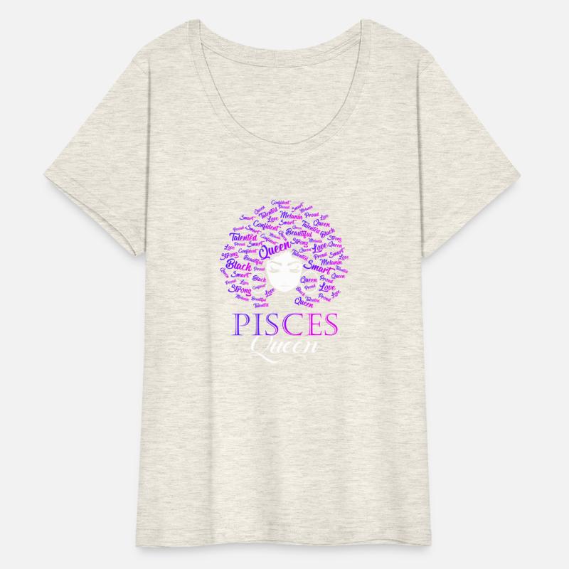 Black Afro Hair Pisces Queen