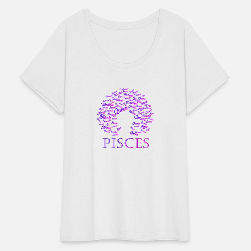 Black Afro Hair Pisces Queen