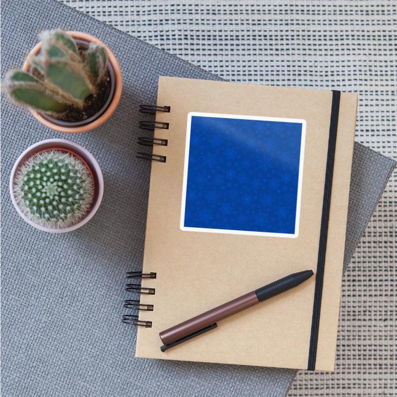 Blue Snowflakes Pattern