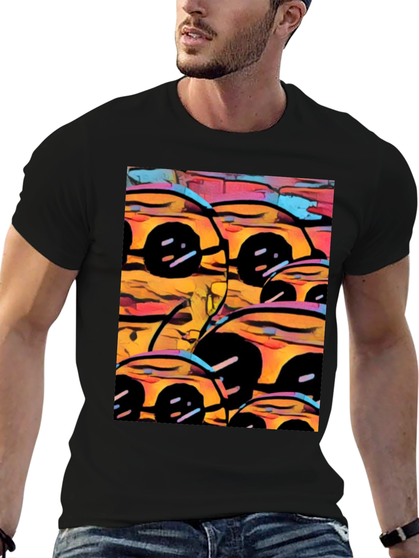 Abstract Cars Graphic Tee - Modern Art Print