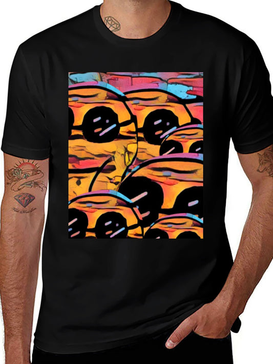 Abstract Cars Graphic Tee - Modern Art Print