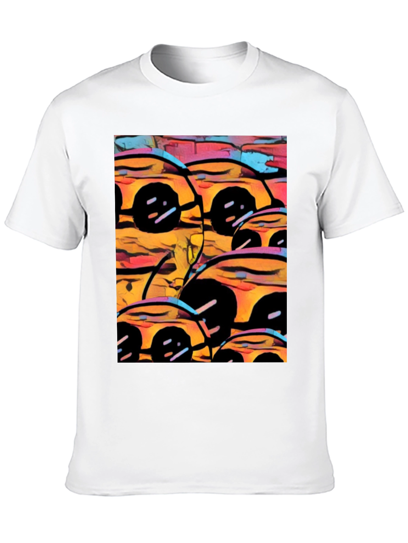 Abstract Cars Graphic Tee - Modern Art Print