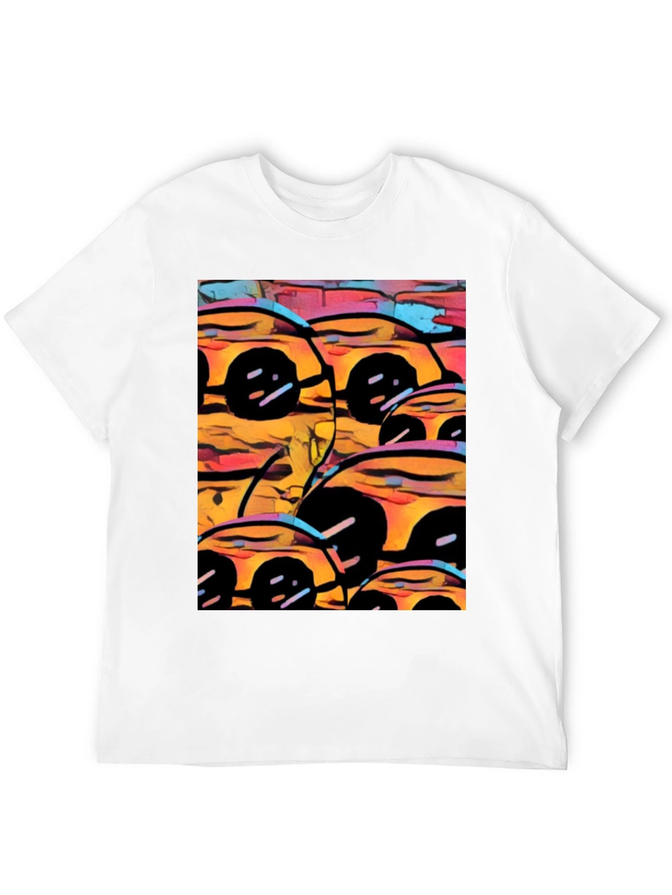 Abstract Cars Graphic Tee - Modern Art Print