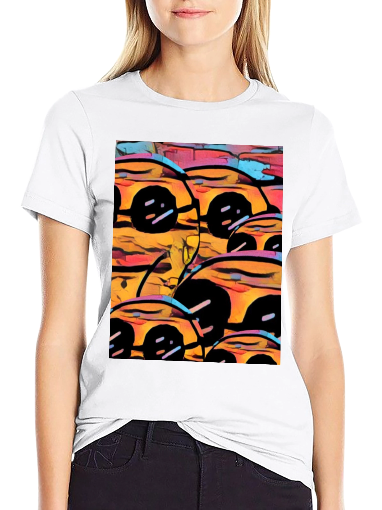 Abstract Cars Graphic Tee - Modern Art Print