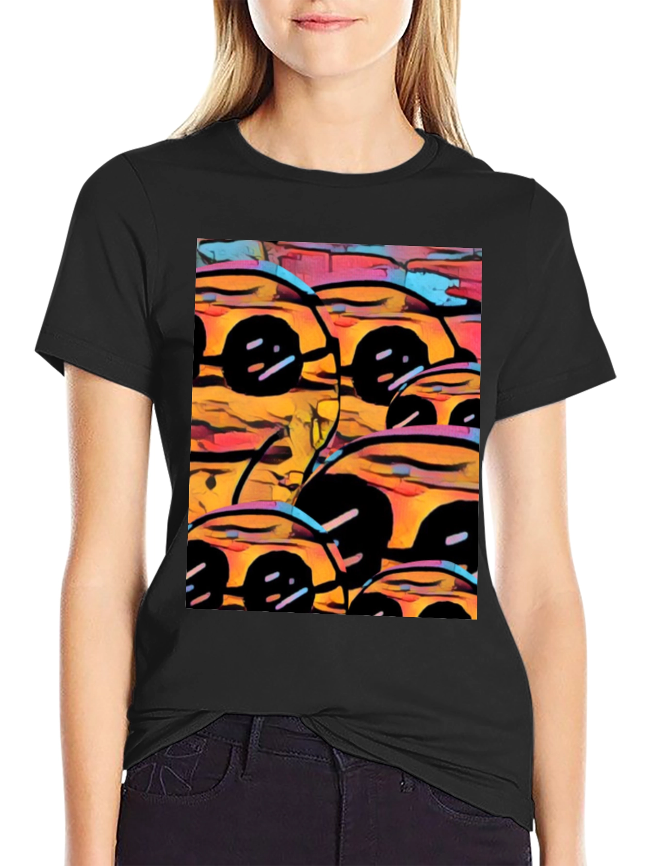 Abstract Cars Graphic Tee - Modern Art Print