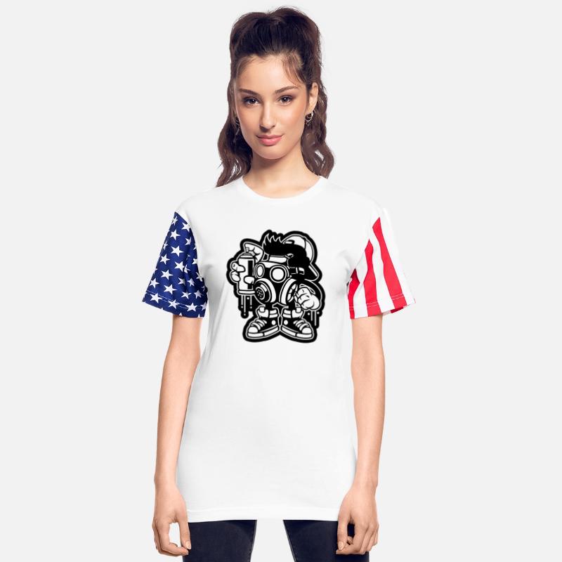 Bombe Graffiti Spray Painting Cartoon Character