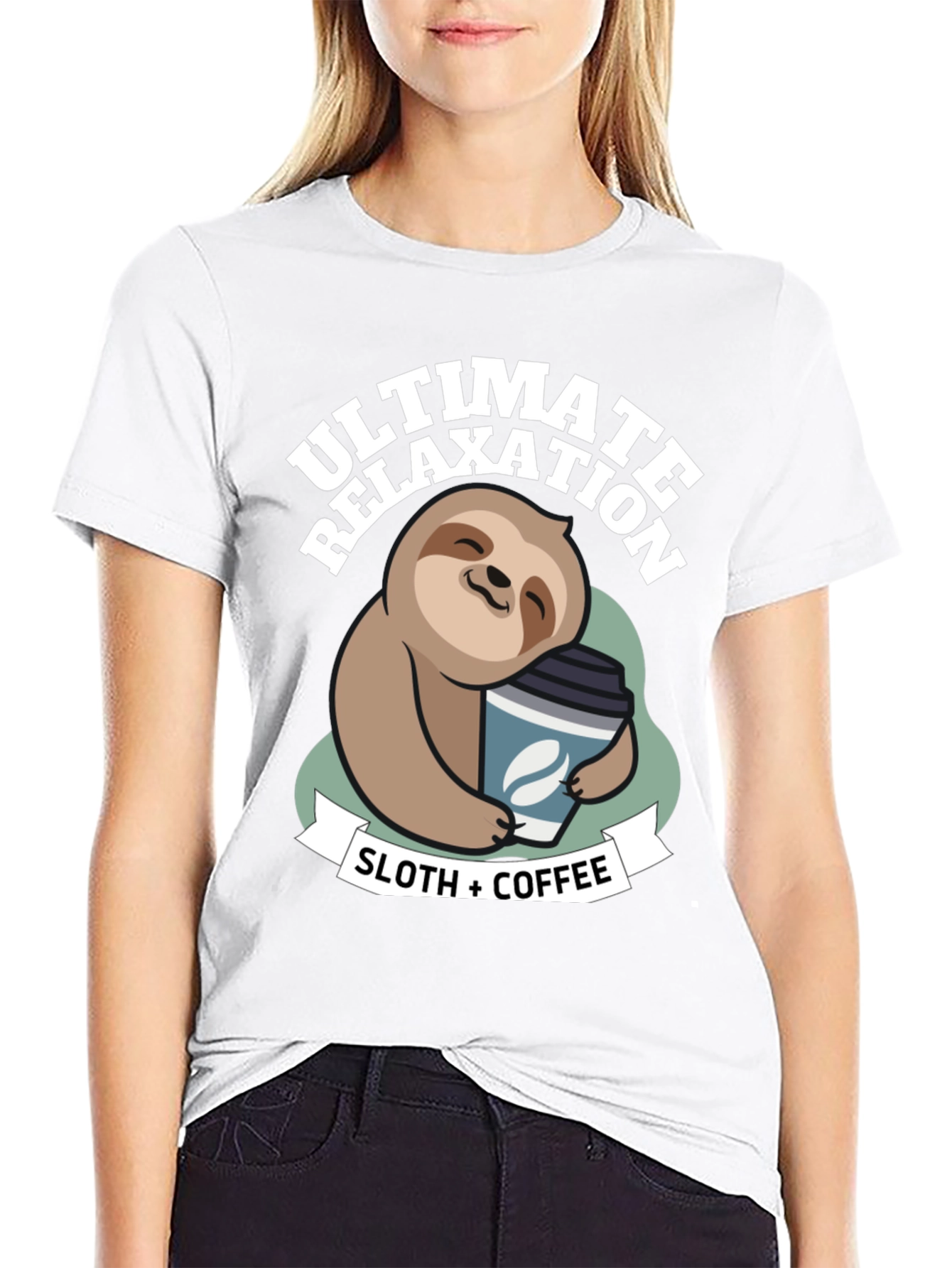 Ultimate Relaxation Sloth & Coffee T-Shirt
