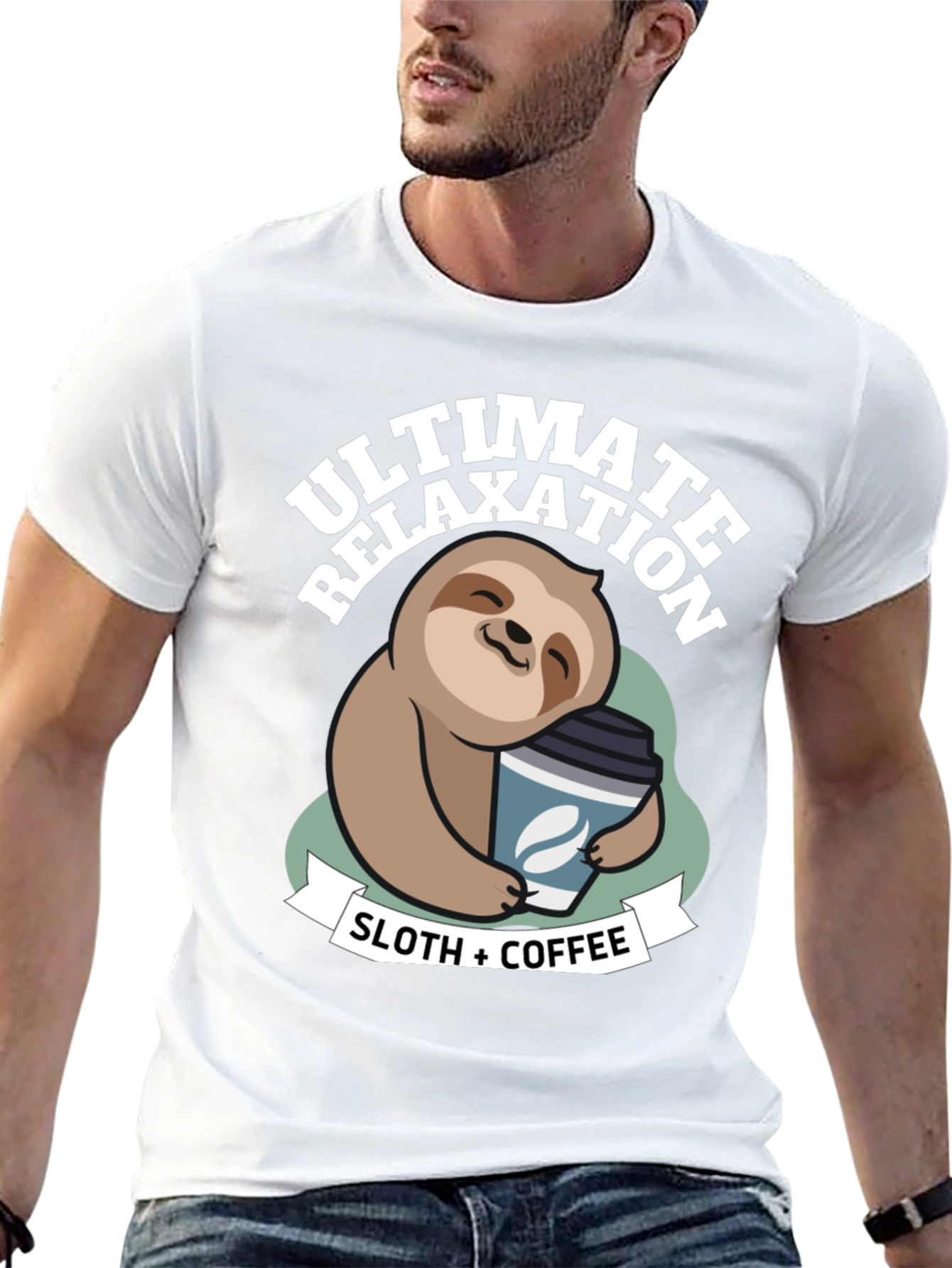 Ultimate Relaxation Sloth & Coffee T-Shirt