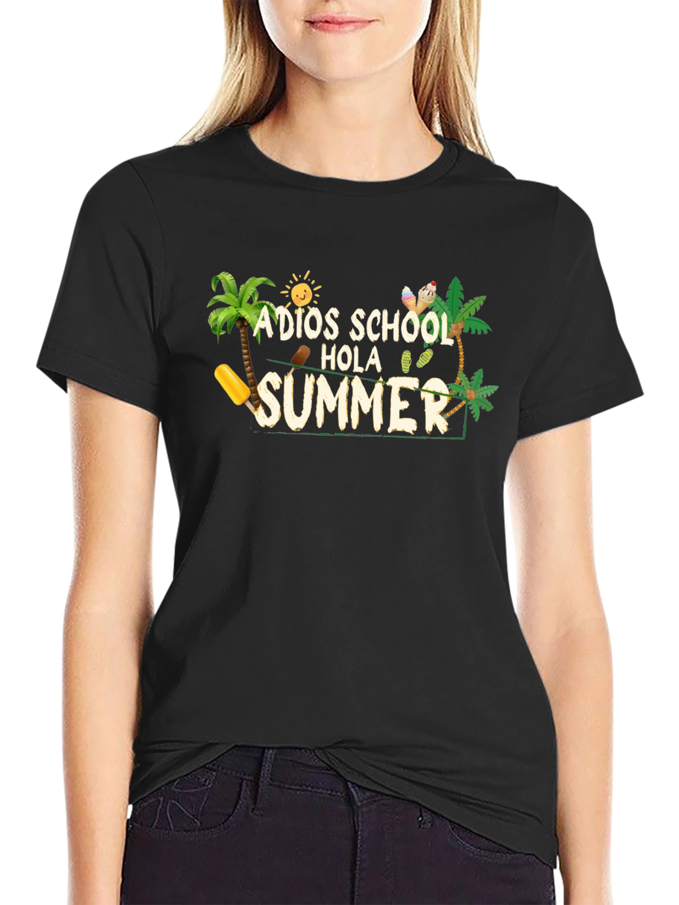 Adios School Hola Summer Graphic Tee