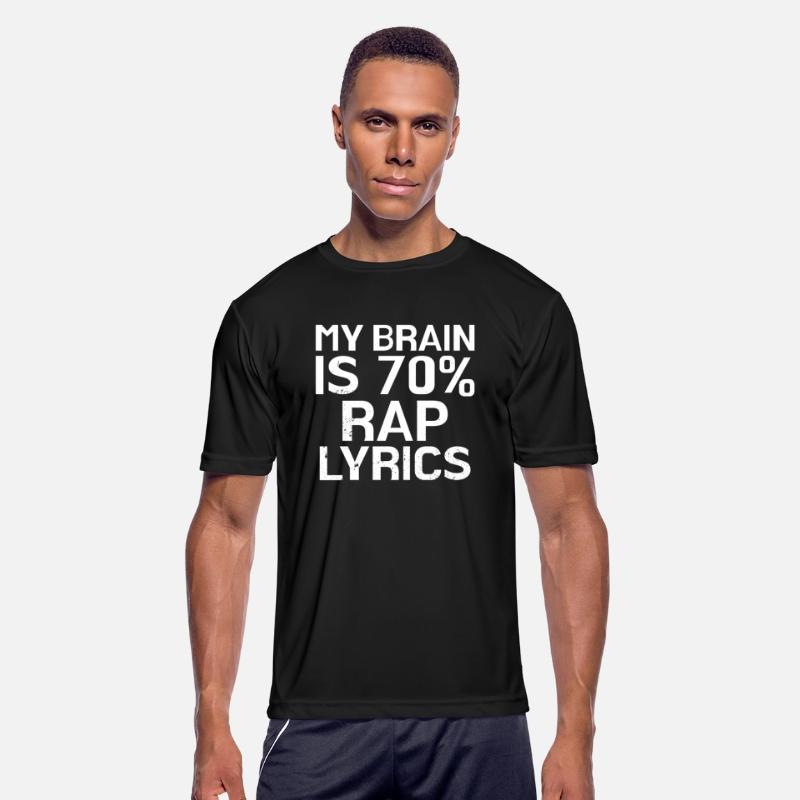 Brain Is 70% Rap Lyrics Funny Rapper Music Gift