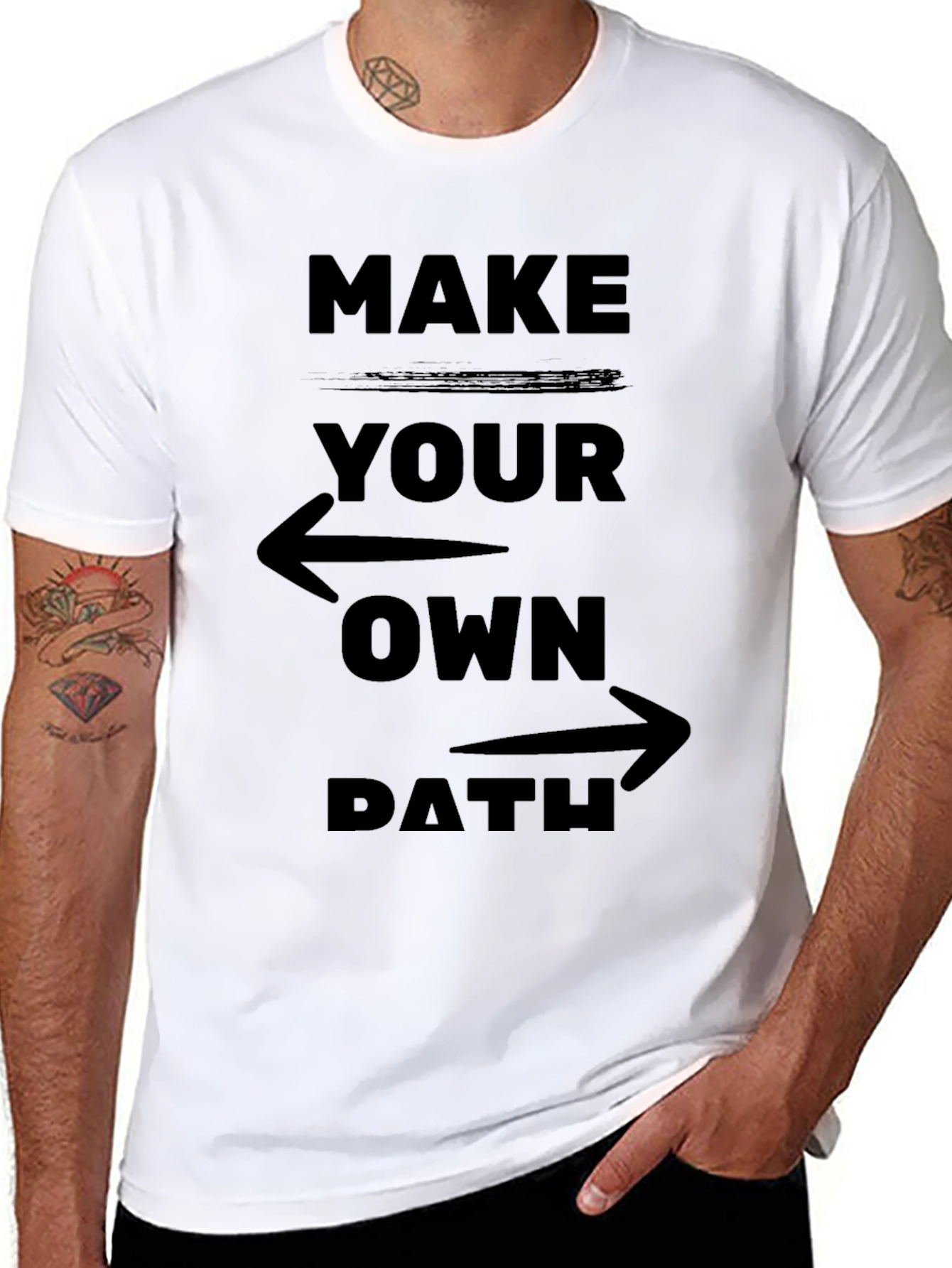 Make Your Own Path Graphic Tee - Motivational Design