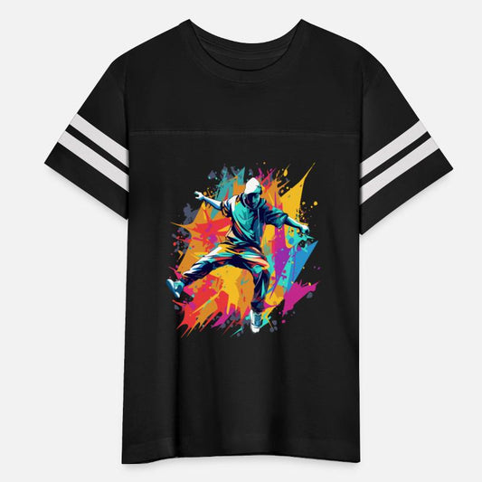 Breakdancer's Elegance in Motion Colorful