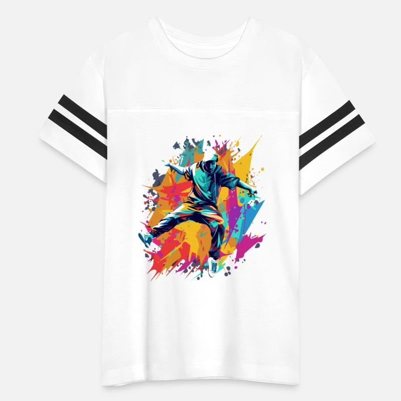 Breakdancer's Elegance in Motion Colorful