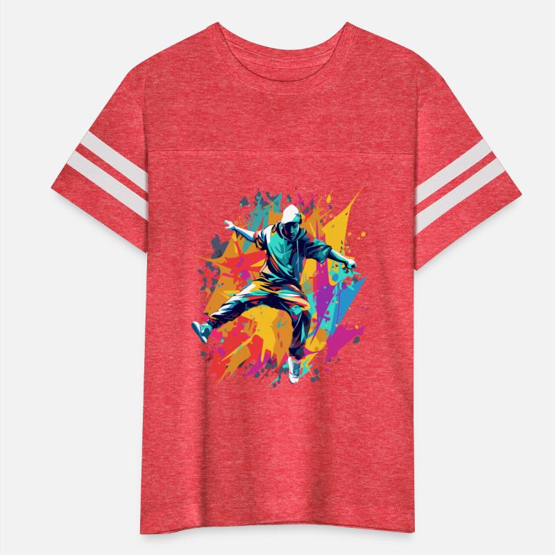 Breakdancer's Elegance in Motion Colorful