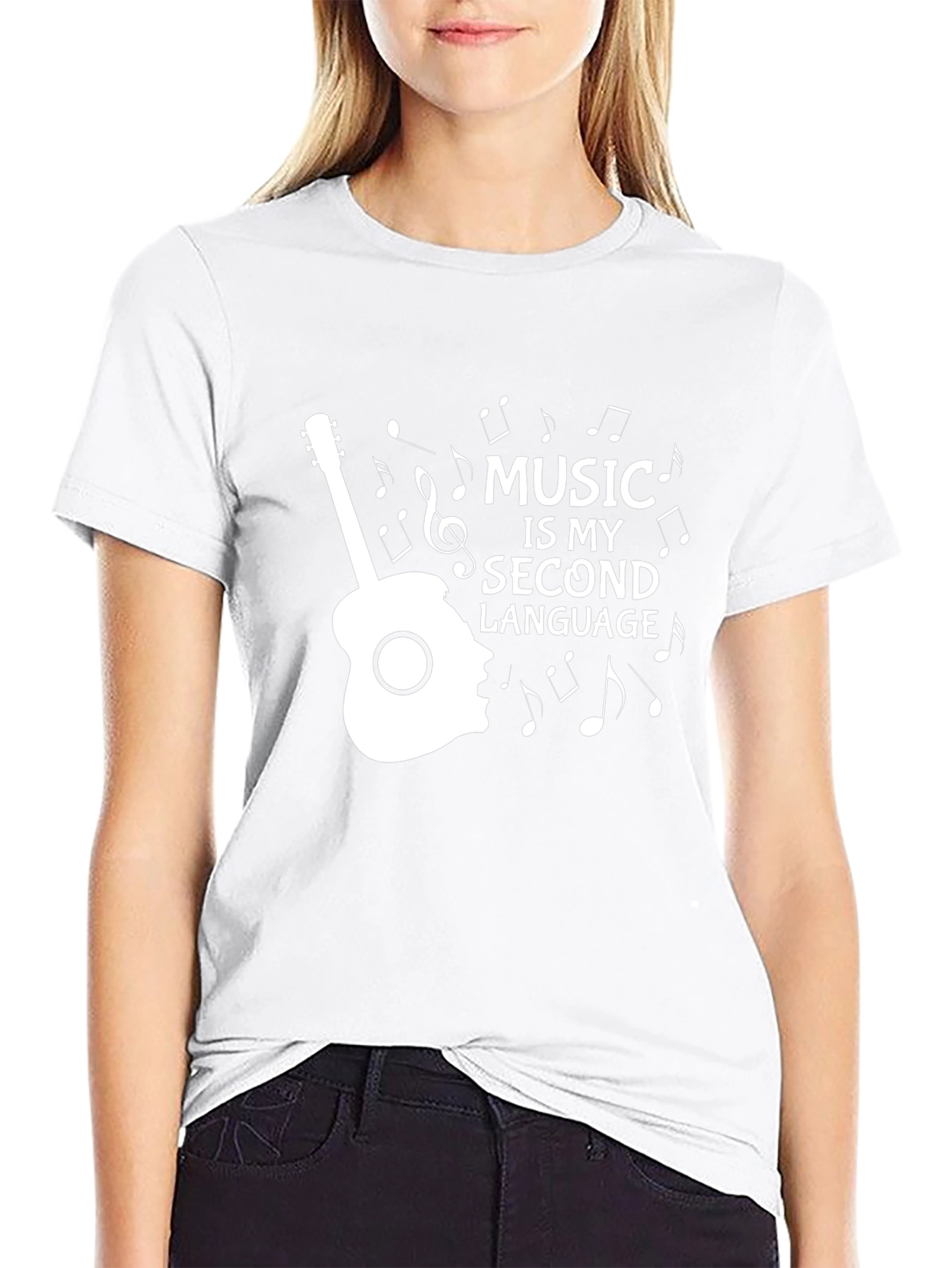 Music is My Second Language Graphic Tee