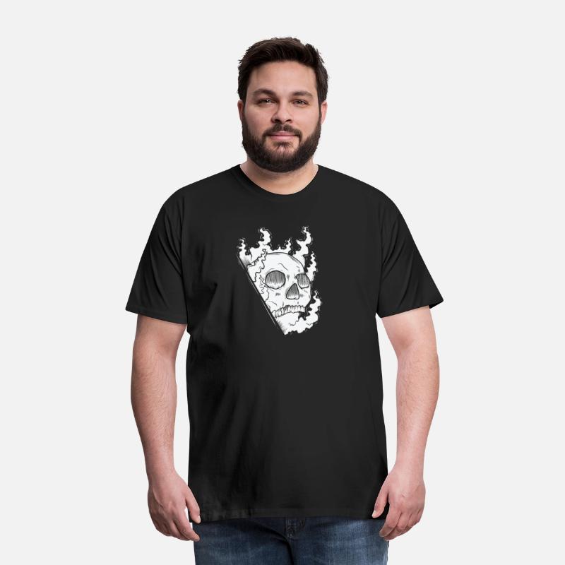 Burning Head Horror Gothic Style