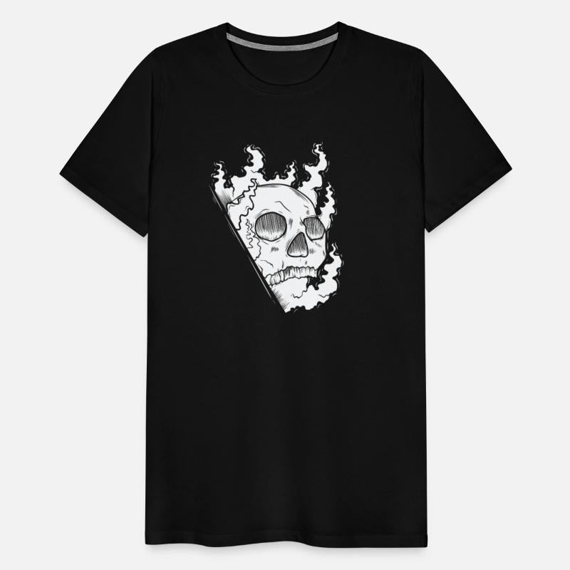 Burning Head Horror Gothic Style