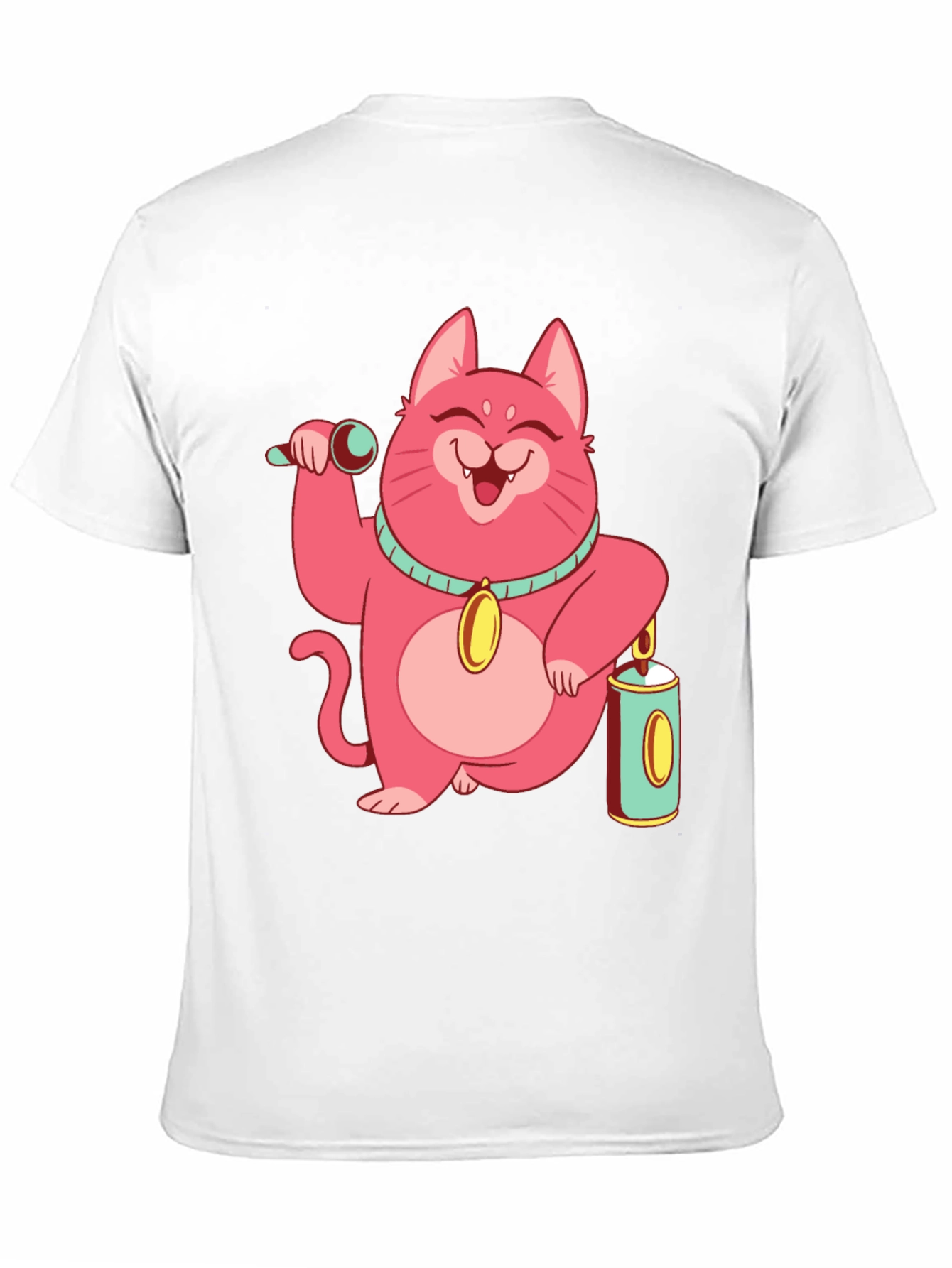 Pink Cat Graphic Tee