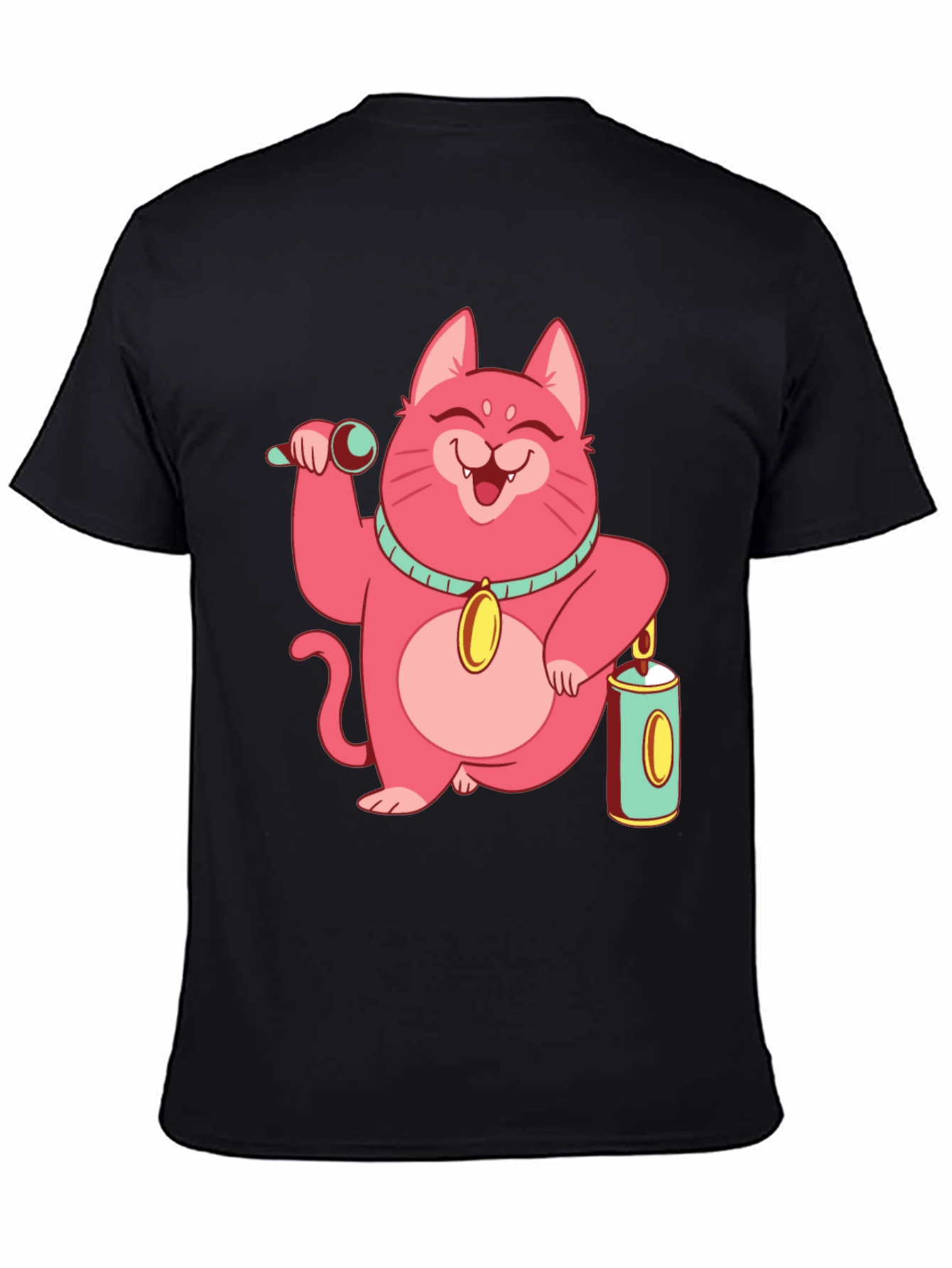Pink Cat Graphic Tee