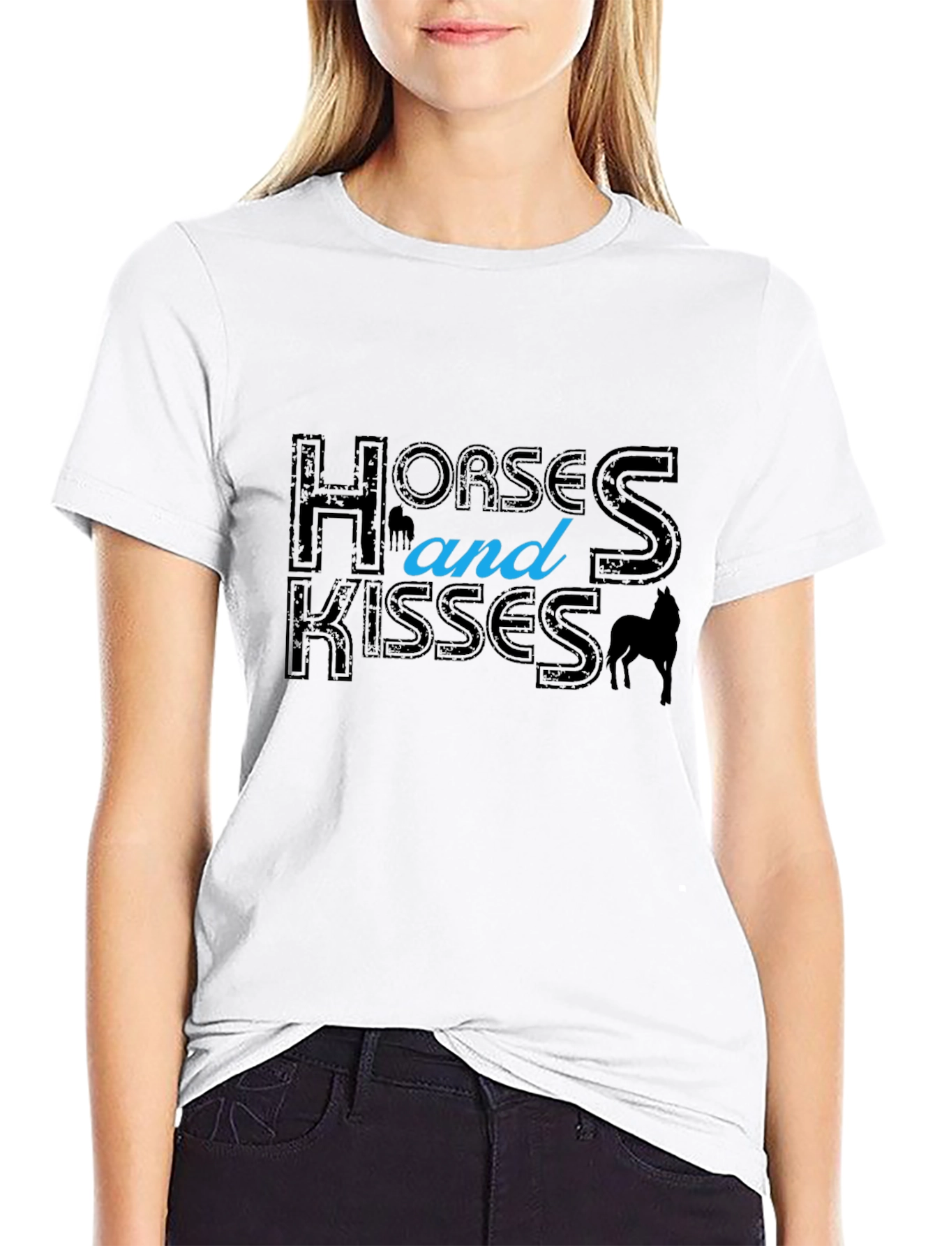 Horses and Kisses Graphic T-Shirt