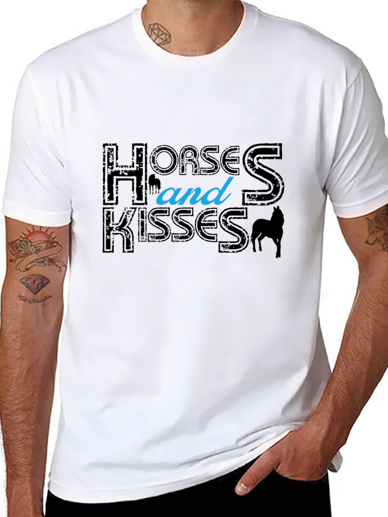 Horses and Kisses Graphic T-Shirt