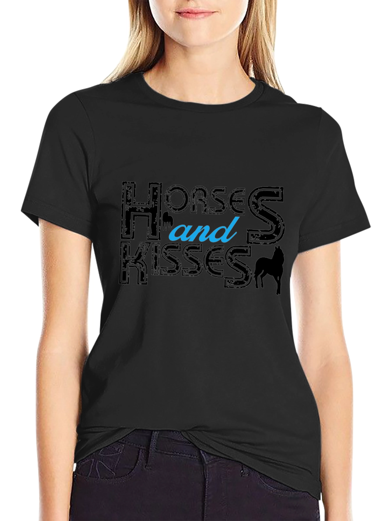 Horses and Kisses Graphic T-Shirt
