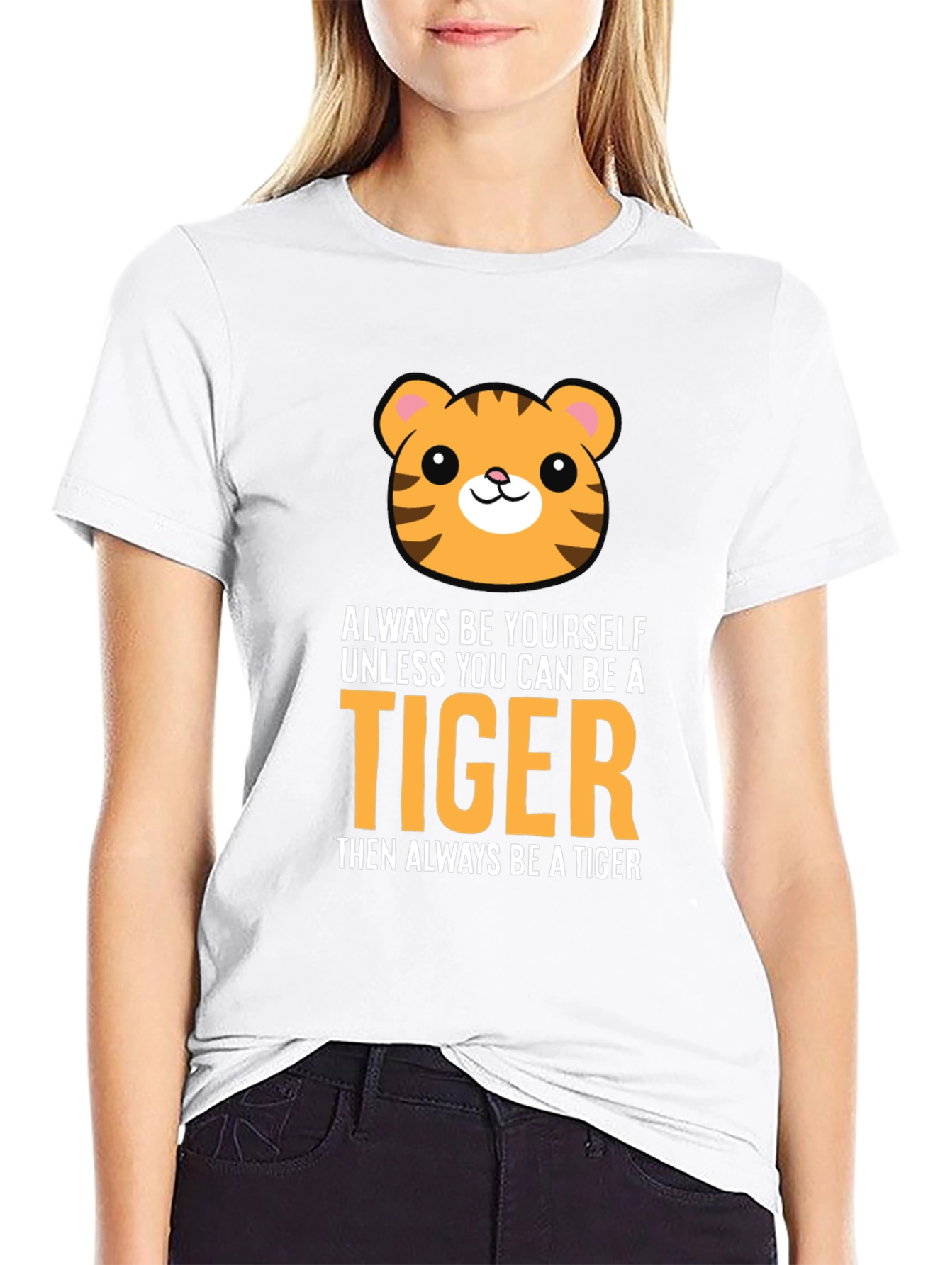 Be a Tiger Graphic Tee - Funny Animal T-Shirt