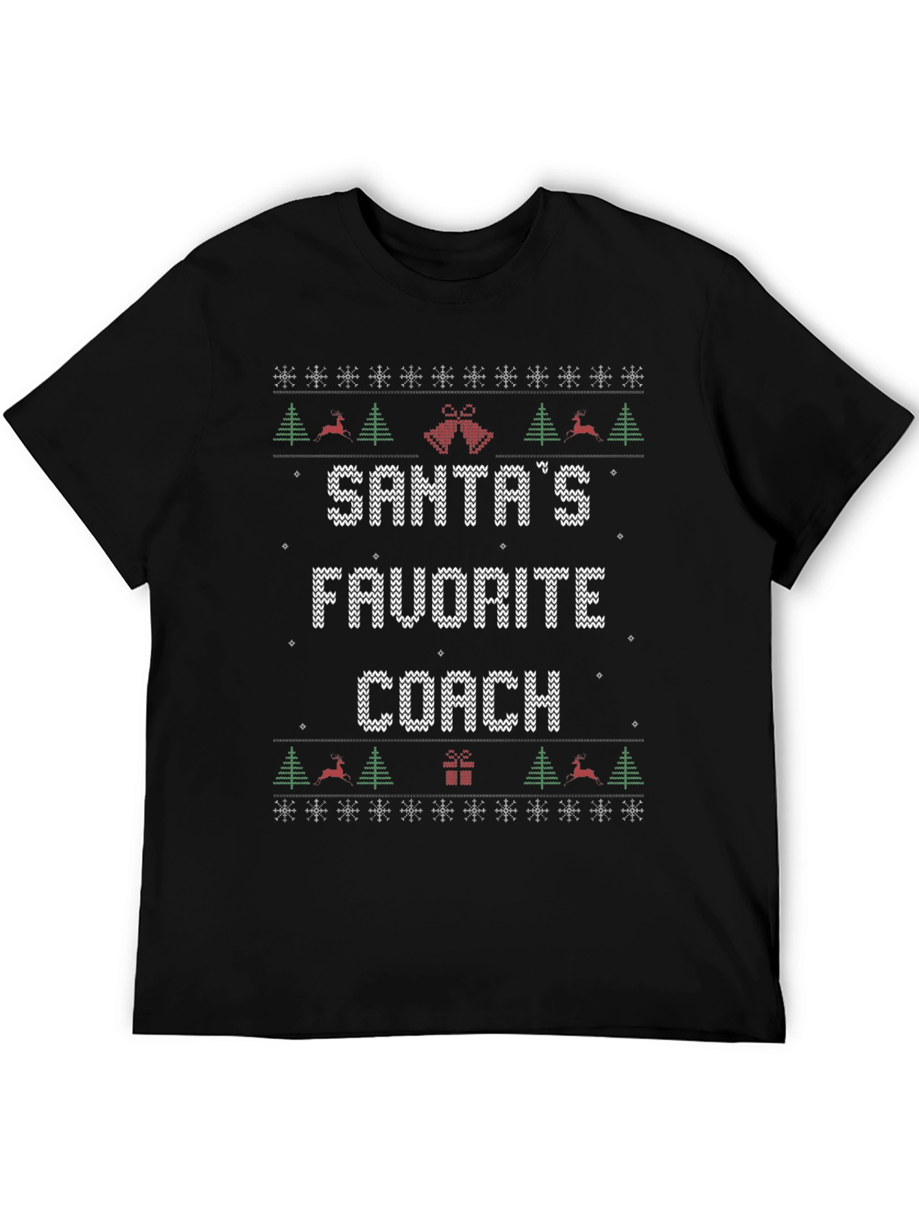 Santas Favorite Coach Ugly Christmas Sweater T-Shirt