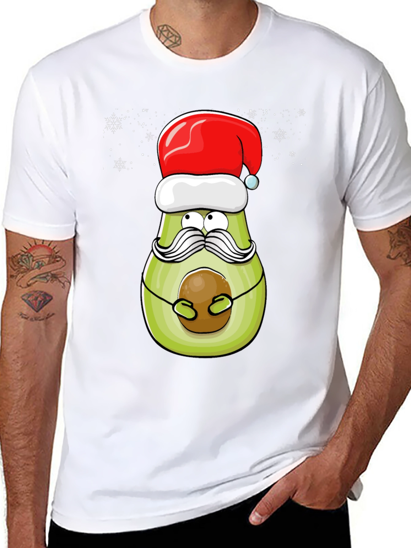 Festive Avocado Christmas T-Shirt