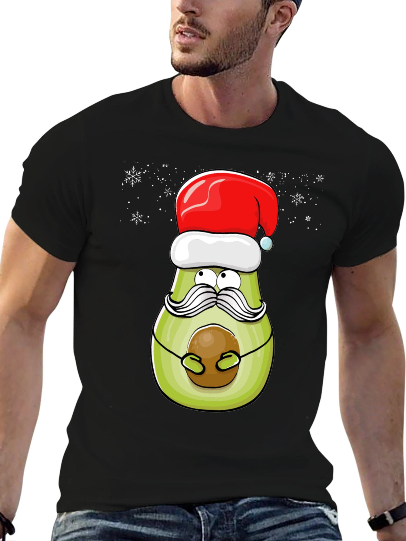 Festive Avocado Christmas T-Shirt