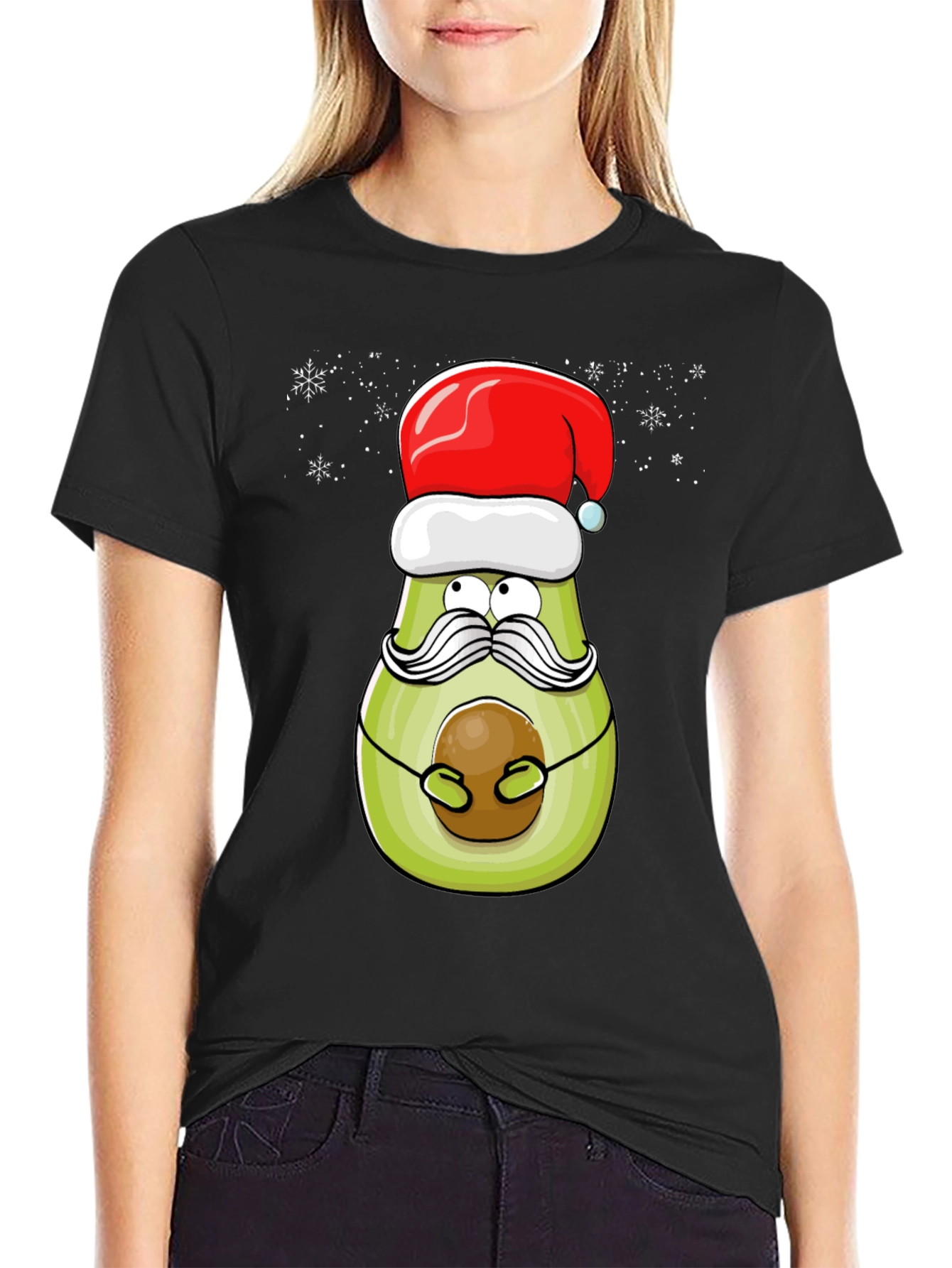 Festive Avocado Christmas T-Shirt
