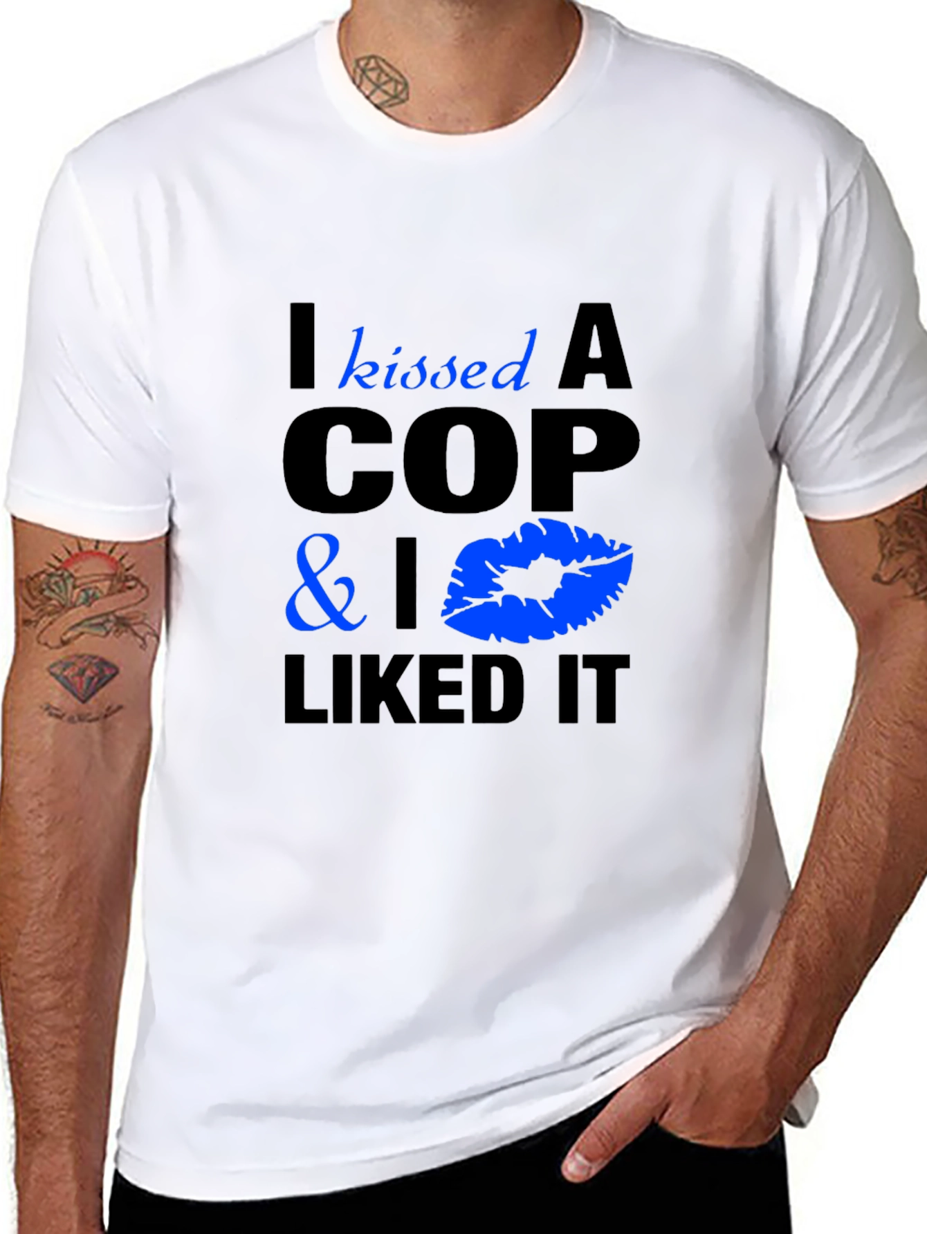I Kissed A Cop T-Shirt