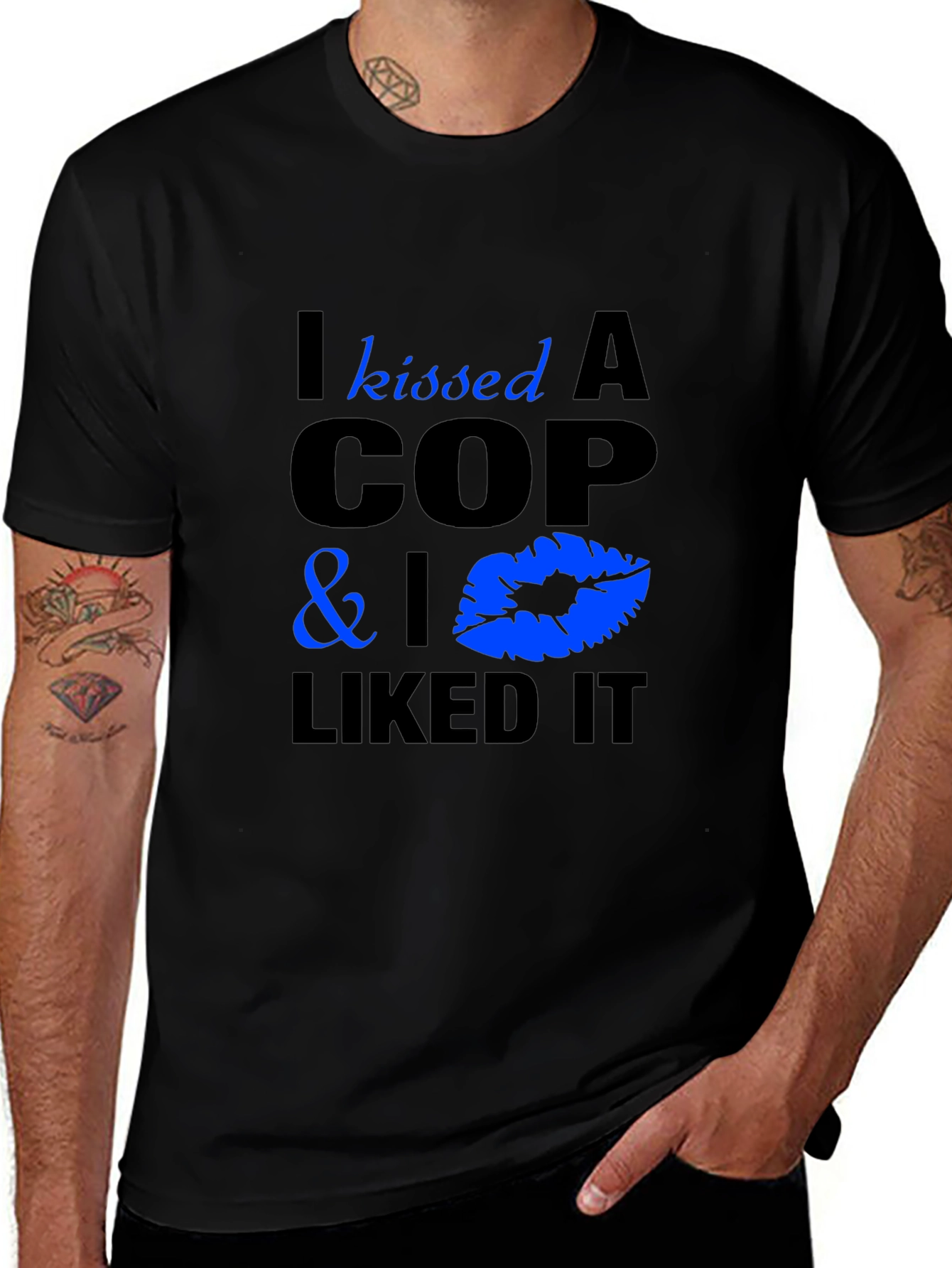 I Kissed A Cop T-Shirt