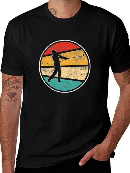 Vintage Golfer Graphic Tee - Retro Style