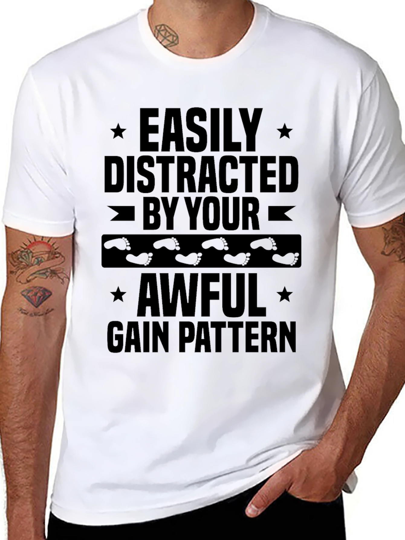 Easily Distracted By Your Awful Gain Pattern T-Shirt