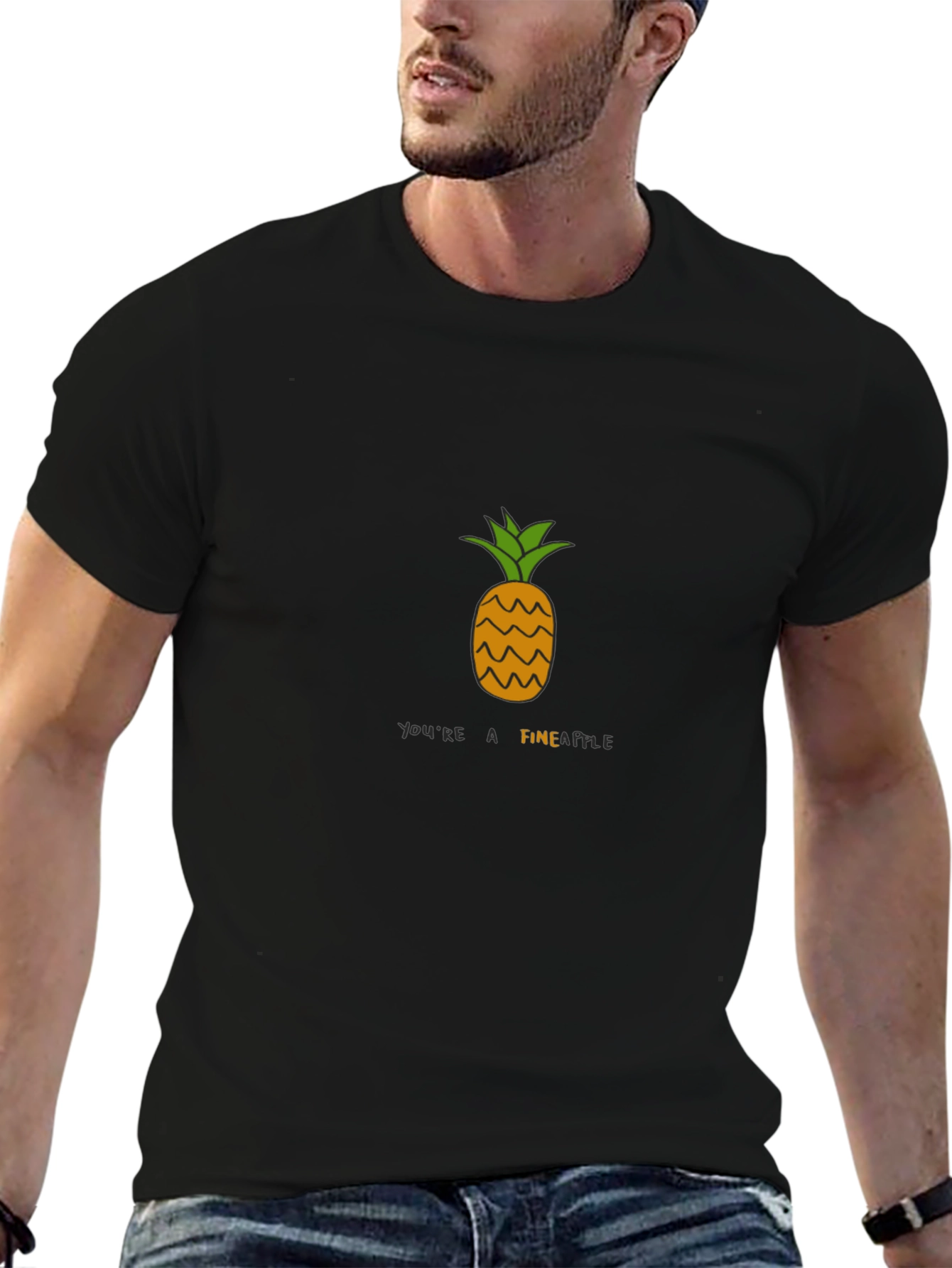 Youre A Fineapple Black T-Shirt