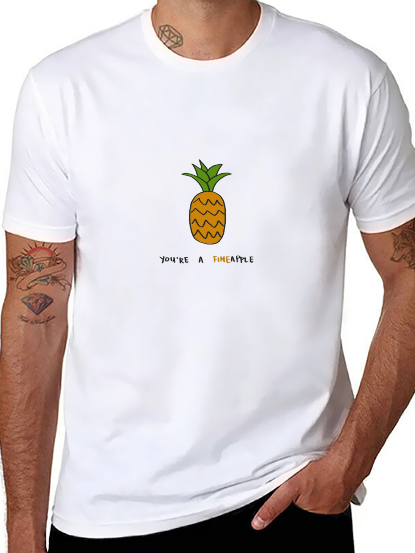 Youre A Fineapple Black T-Shirt